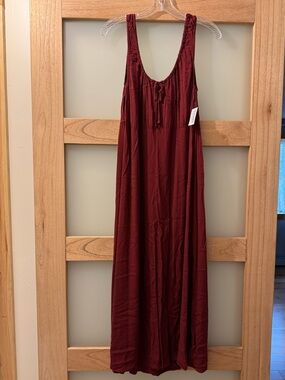 Old Navy Burgundy Maxi Sundress